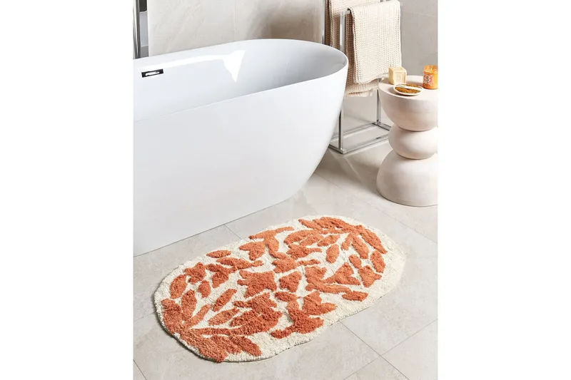 Badrumsmatta Derik - Beige, Orange - Textil & mattor - Matta - Badrumsmatta