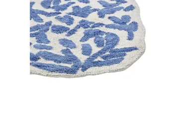 Badrumsmatta Derik - Blå, Vit - Textil & mattor - Matta - Badrumsmatta