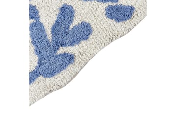 Badrumsmatta Derik - Blå, Vit - Textil & mattor - Matta - Badrumsmatta