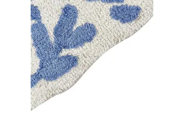 Badrumsmatta Derik - Blå, Vit - Textil & mattor - Matta - Badrumsmatta