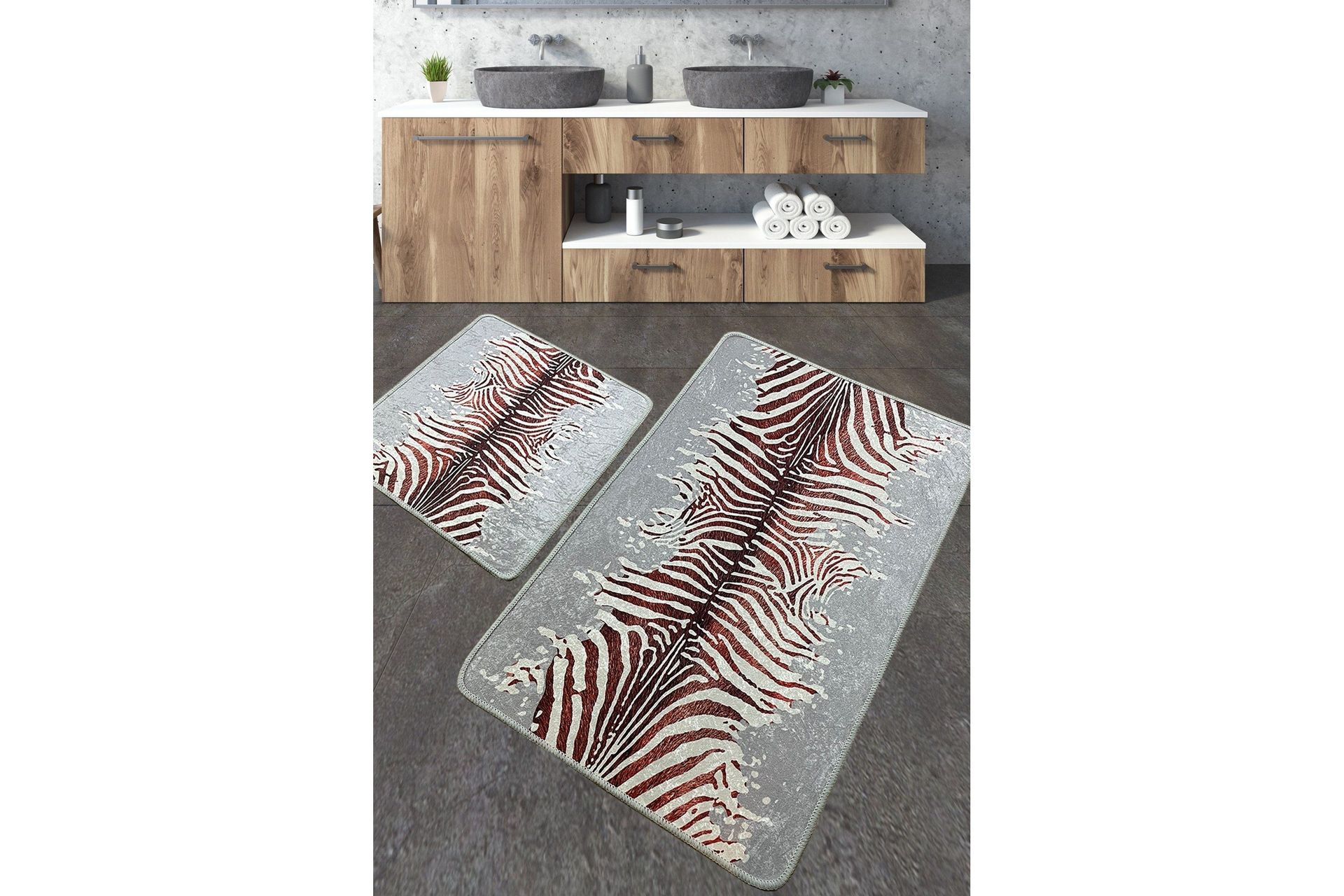 Jamir Badrumsmatta 60x100 cm Rektangul&auml;r - Flerf&auml;rgad