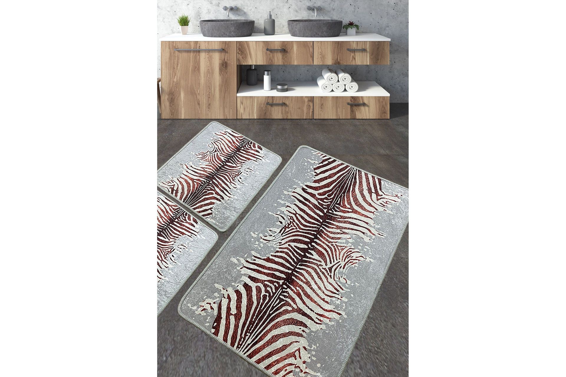 Jamir Badrumsmatta 60x100 cm Rektangul&auml;r - Flerf&auml;rgad