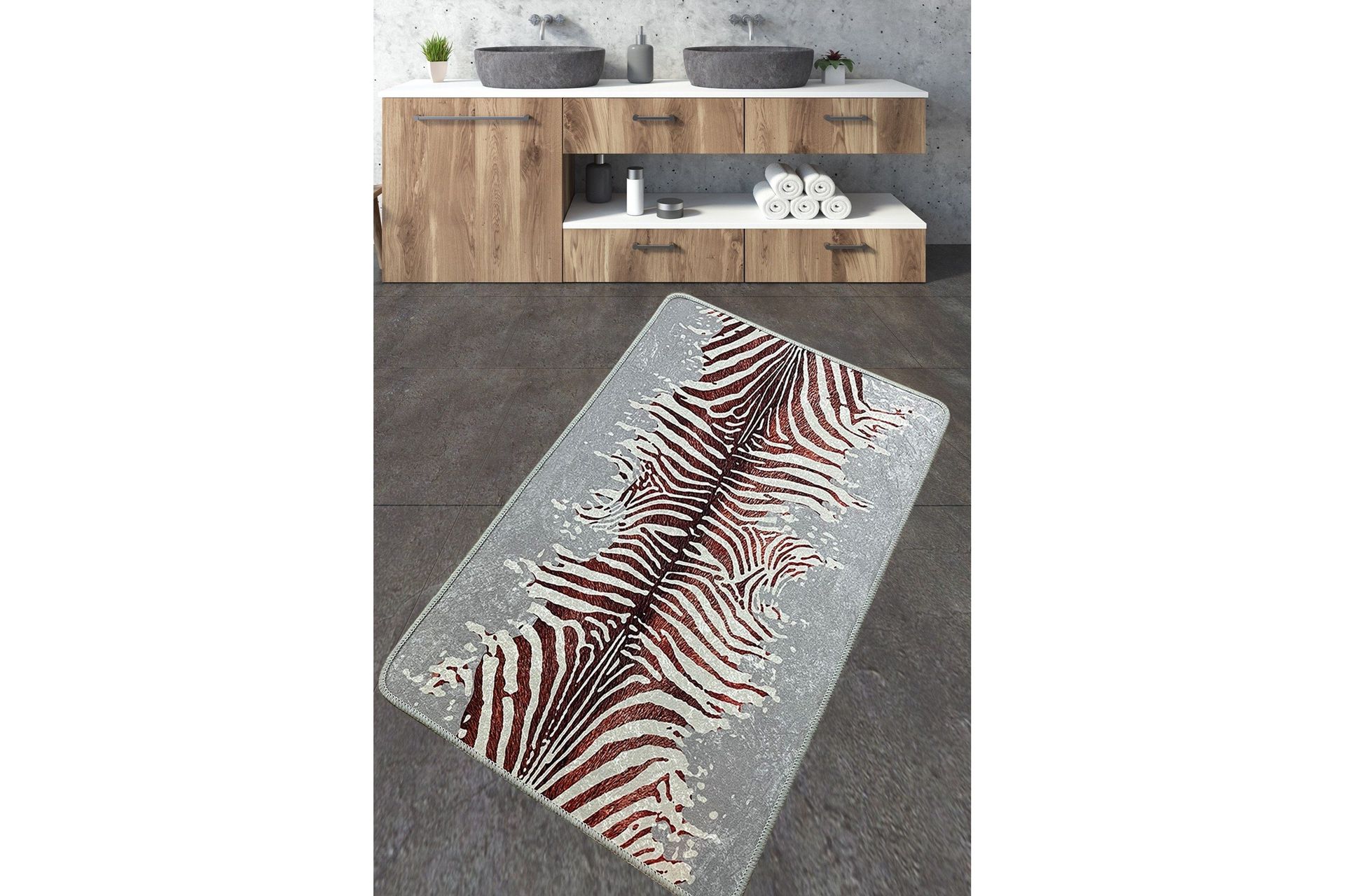 Jamir Badrumsmatta 70x120 cm Rektangul&auml;r - Flerf&auml;rgad