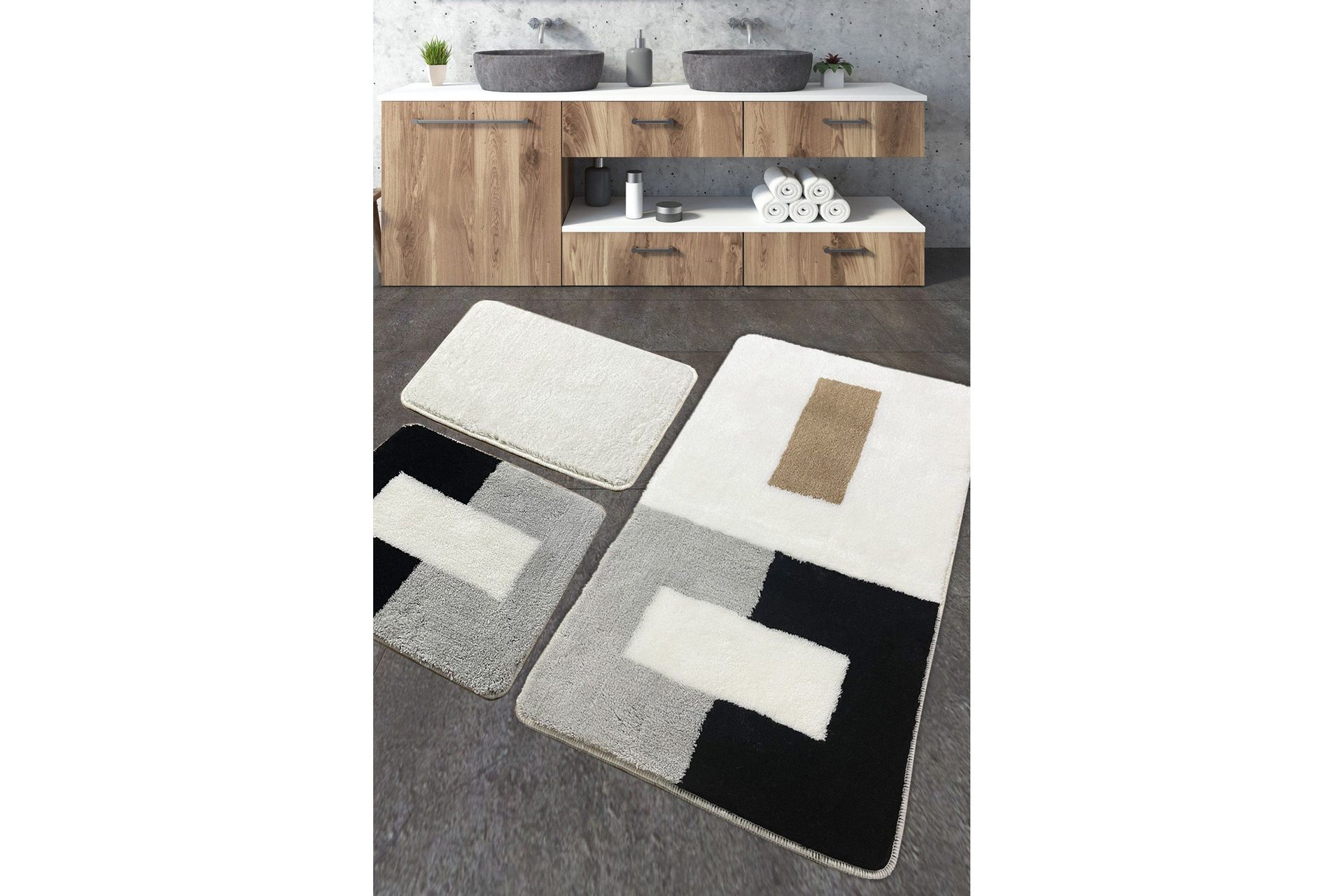 Jaswant Badrumsmatta 60x100 cm Rektangul&auml;r - Flerf&auml;rgad