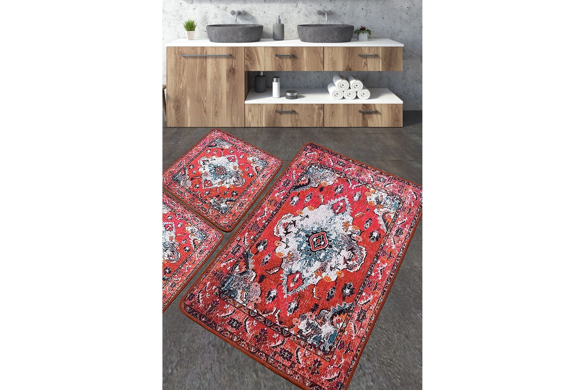 Karosta Badrumsmatta 60x100 cm Rektangul&auml;r - Bl&aring;