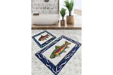 Navi Badrumsmatta 60x100 cm Rektangulär - Flerfärgad - Textil & mattor - Matta - Badrumsmatta