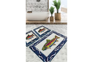 Navi Badrumsmatta 60x100 cm Rektangulär - Flerfärgad - Textil & mattor - Matta - Badrumsmatta