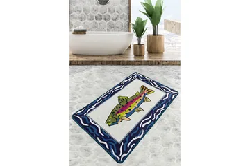 Navi Badrumsmatta 70x120 cm Rektangulär - Flerfärgad - Textil & mattor - Matta - Badrumsmatta