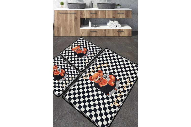 Nibha Badrumsmatta 60x100 cm Rektangulär, Flerfärgad