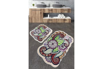 Nibo Badrumsmatta 60x100 cm Rektangulär - Flerfärgad - Textil & mattor - Matta - Badrumsmatta