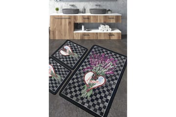 Nidhi Badrumsmatta 60x100 cm Rektangulär - Flerfärgad - Textil & mattor - Matta - Badrumsmatta