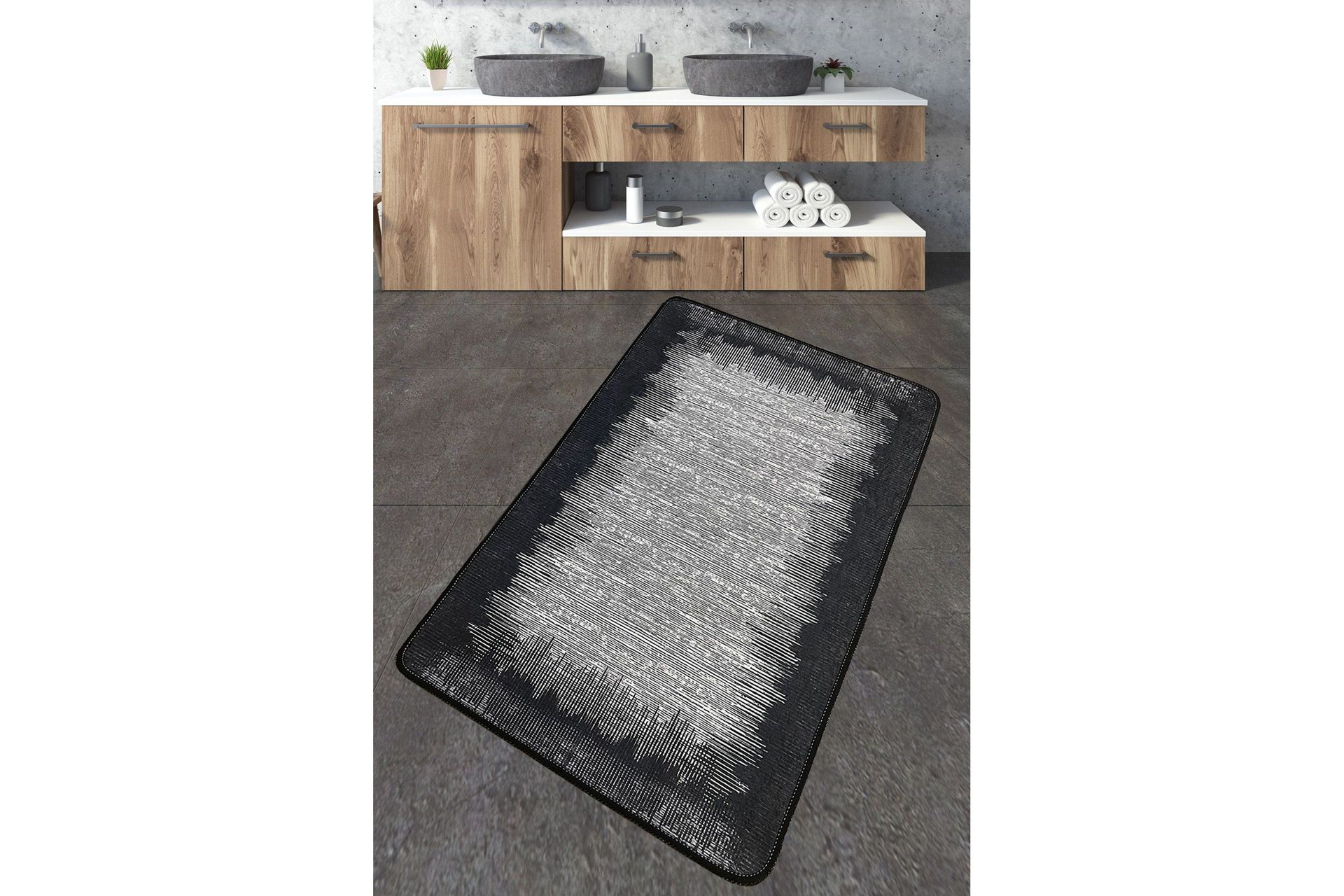 Nikahat Badrumsmatta 70x120 cm Rektangul&auml;r - Flerf&auml;rgad