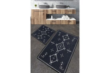 Nikky Badrumsmatta 60x100 cm Rektangulär - Mörkgrå - Textil & mattor - Matta - Badrumsmatta