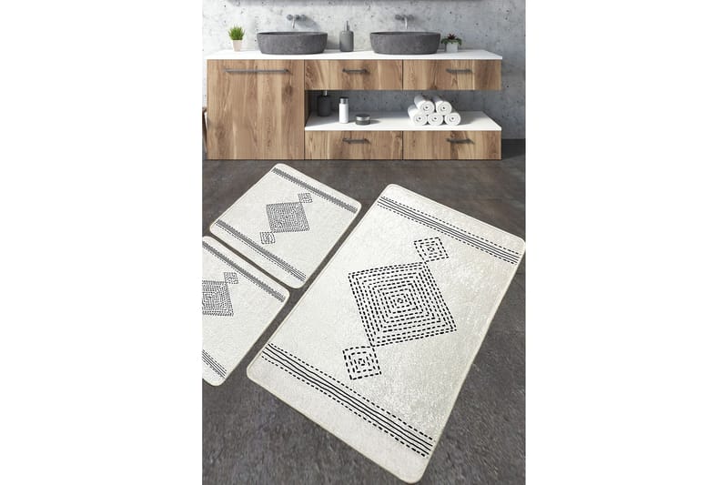 Niksiya Badrumsmatta 60x100 cm Rektangulär, Flerfärgad