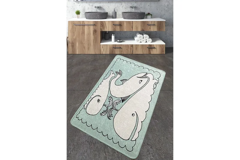 Niku Badrumsmatta 70x120 cm Rektangulär, Flerfärgad