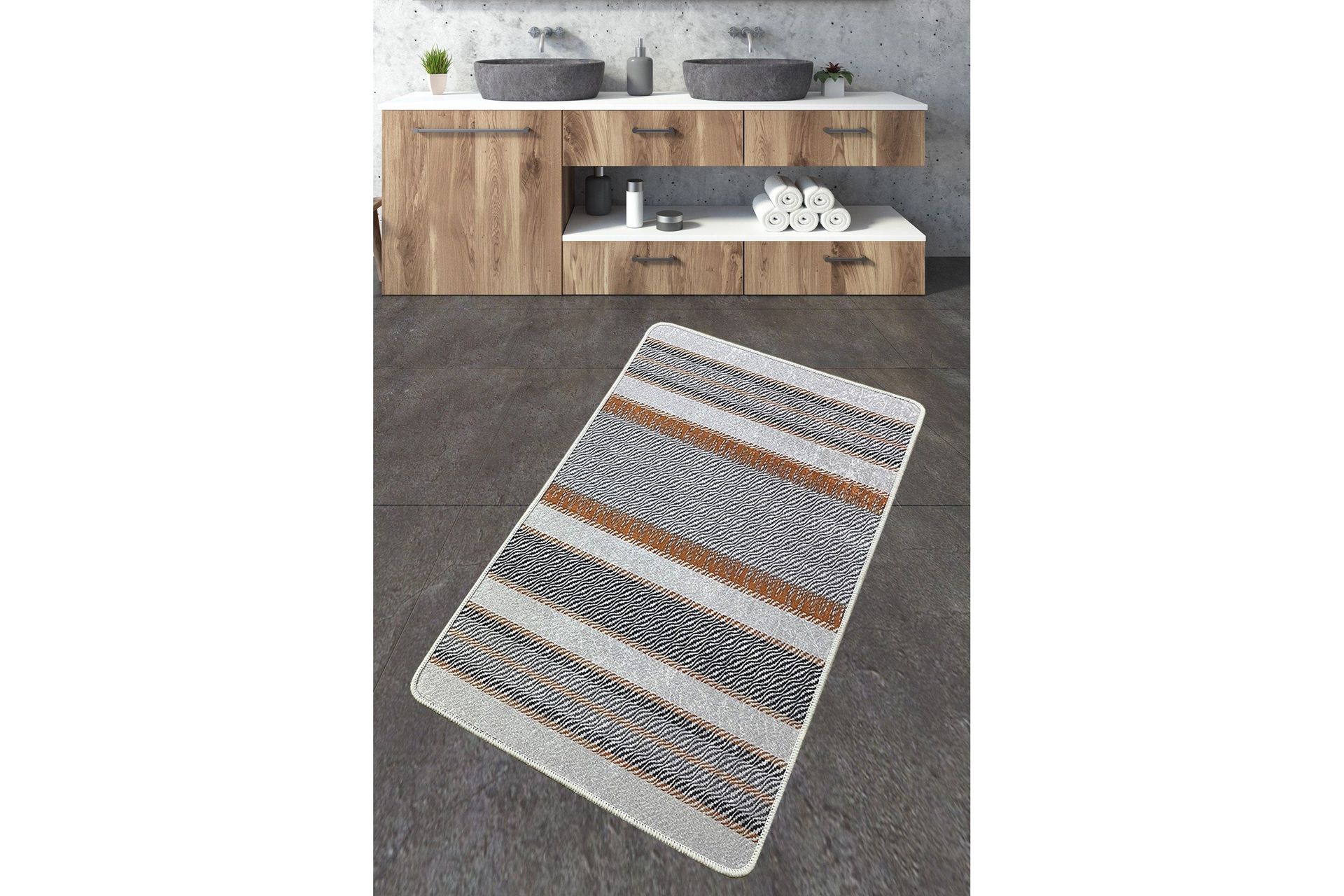 Nimbolkar Badrumsmatta 70x120 cm Rektangul&auml;r - Flerf&auml;rgad