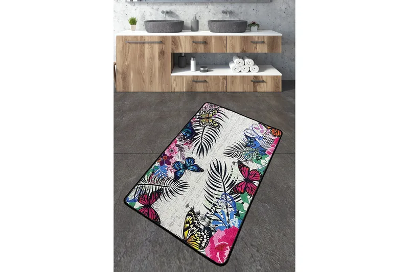 Nimmy Badrumsmatta 70x120 cm Rektangulär, Flerfärgad