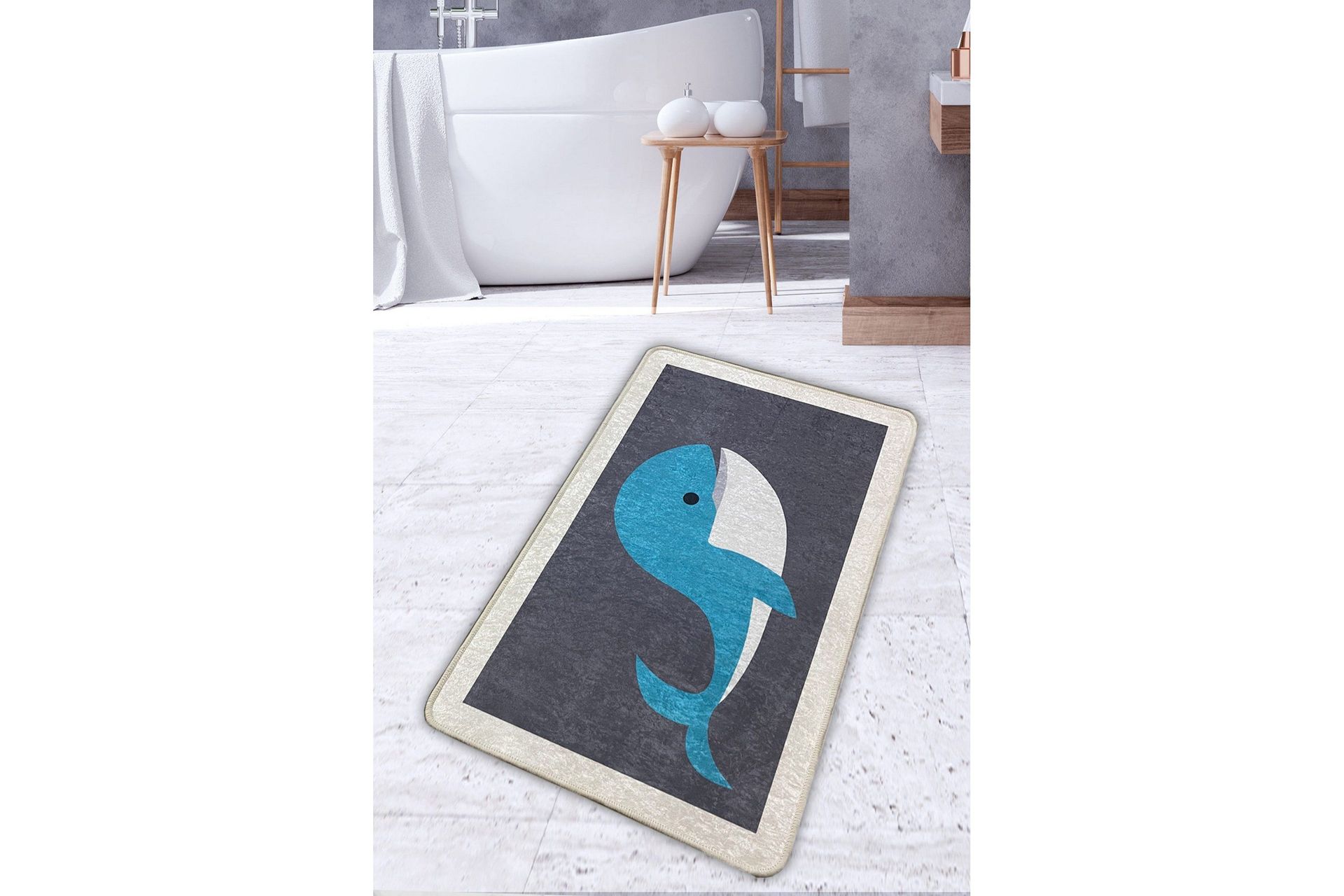 Nusrant Badrumsmatta 70x120 cm Rektangul&auml;r - Flerf&auml;rgad