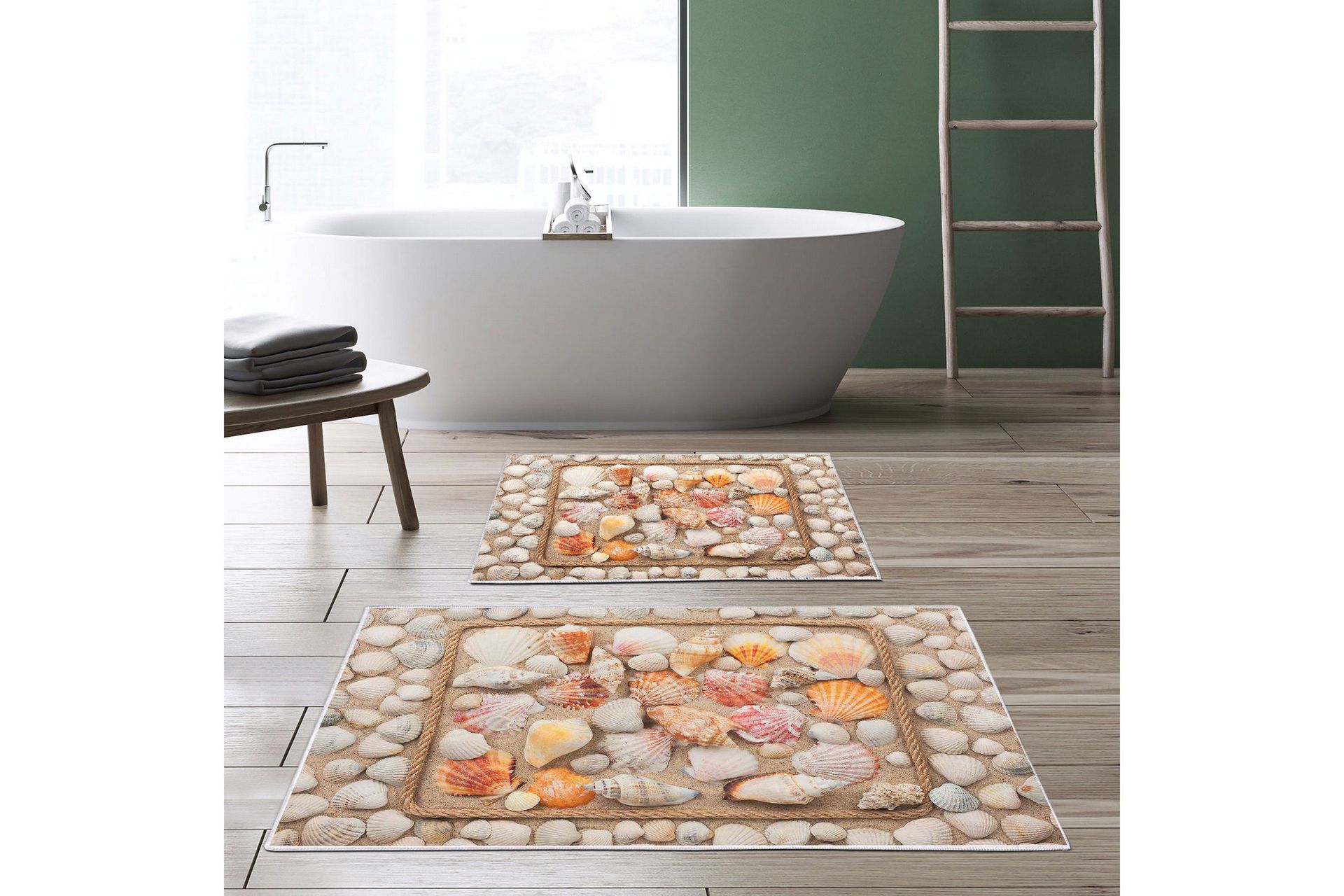 Pale Badrumsmatta 60x150 cm Rektangul&auml;r - Flerf&auml;rgad