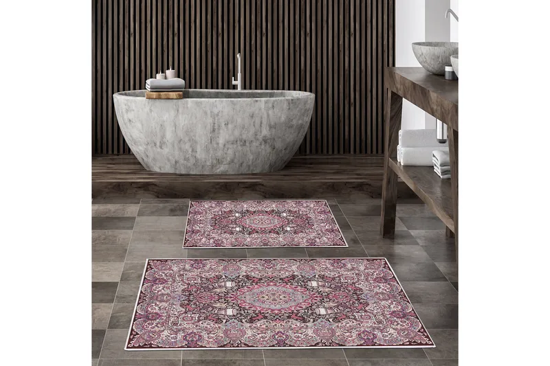 Palvi Badrumsmatta 60x150 cm Rektangulär, Flerfärgad