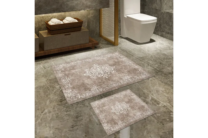 Panchuram Badrumsmatta 60x150 cm Rektangulär, Beige