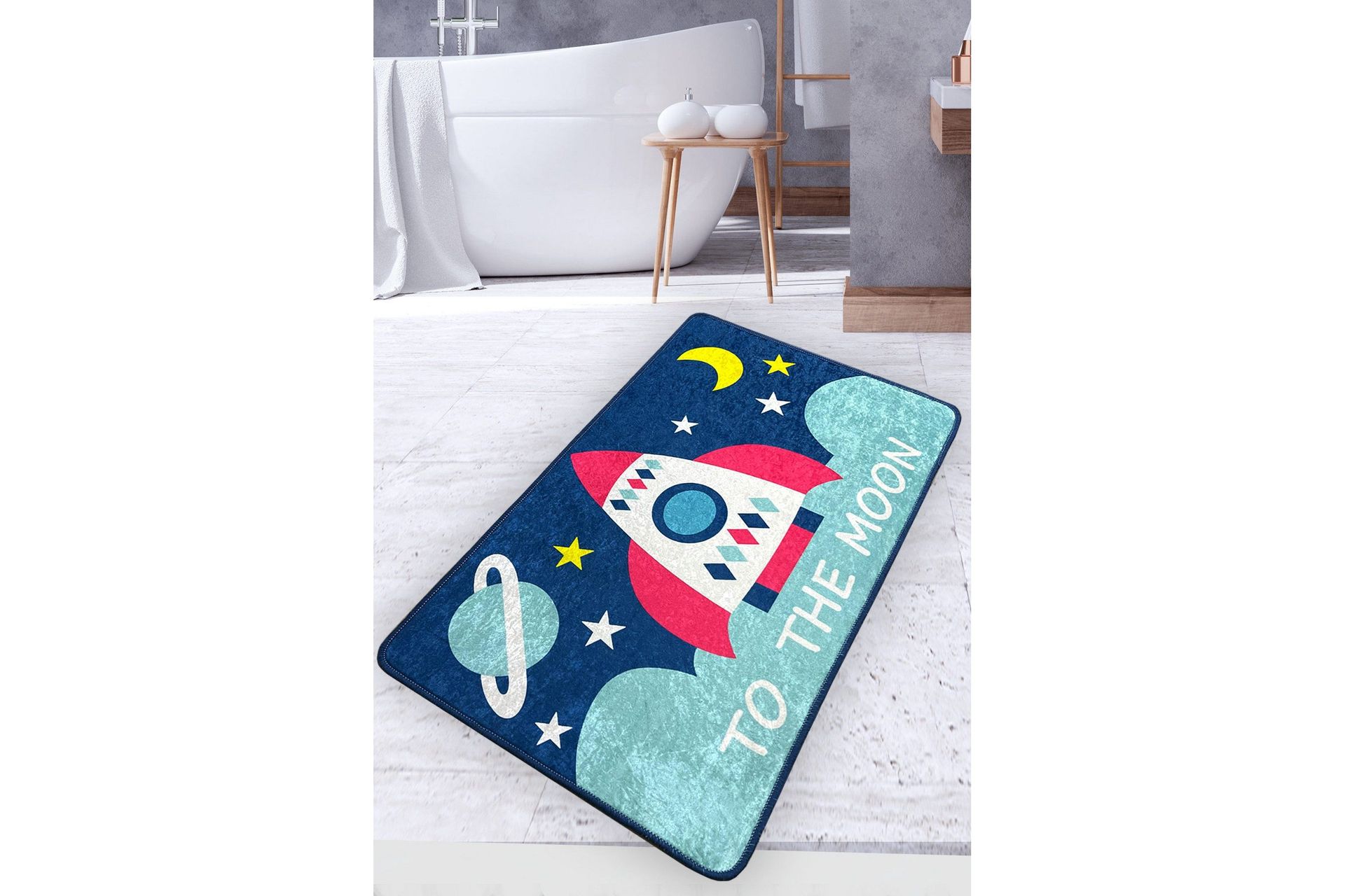 panjara badrumsmatta 70x120 cm rektangulär - flerfärgad