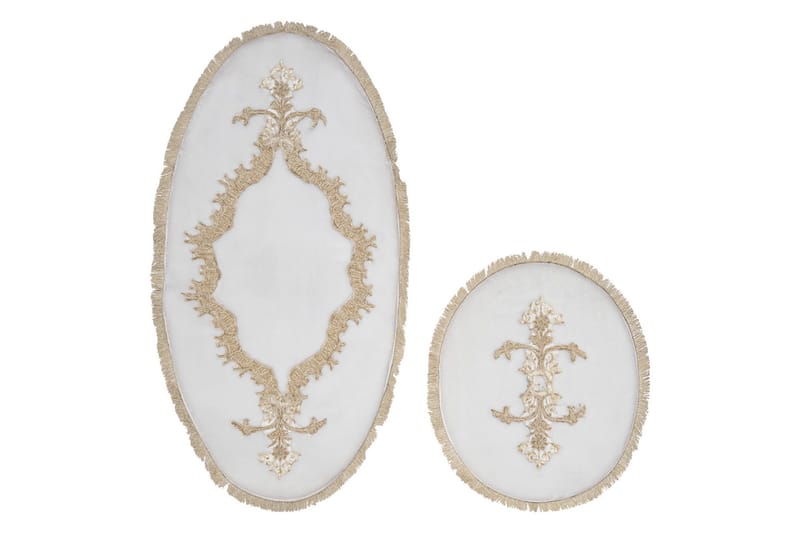 Paramik Badrumsmatta 65x115 cm Rektangulär - Creme - Textil & mattor - Matta - Badrumsmatta