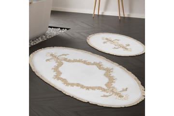 Paramik Badrumsmatta 65x115 cm Rektangulär - Creme - Textil & mattor - Matta - Badrumsmatta