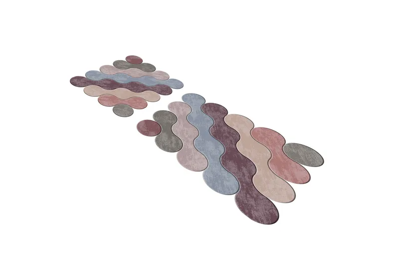 Paramjeet Badrumsmatta 60x100 cm Rektangulär - Flerfärgad - Textil & mattor - Matta - Badrumsmatta