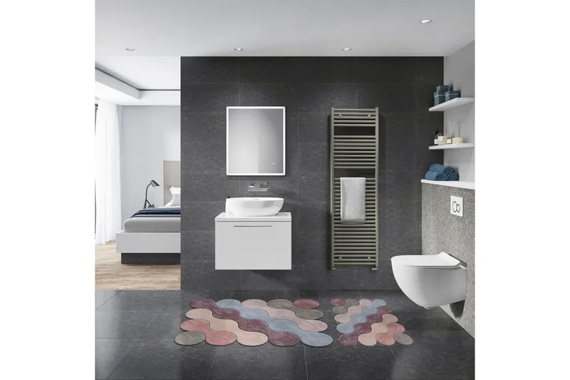 Paramjeet Badrumsmatta 60x100 cm Rektangulär - Flerfärgad - Textil & mattor - Matta - Badrumsmatta