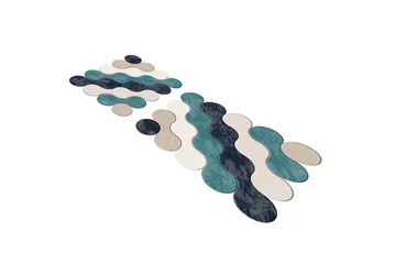 Paramshela Badrumsmatta 60x100 cm Rektangulär - Blå - Textil & mattor - Matta - Badrumsmatta