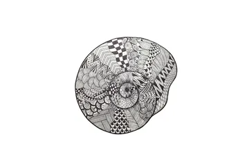 Parem Badrumsmatta 140 cm Rund - Svart/Vit - Textil & mattor - Matta - Badrumsmatta