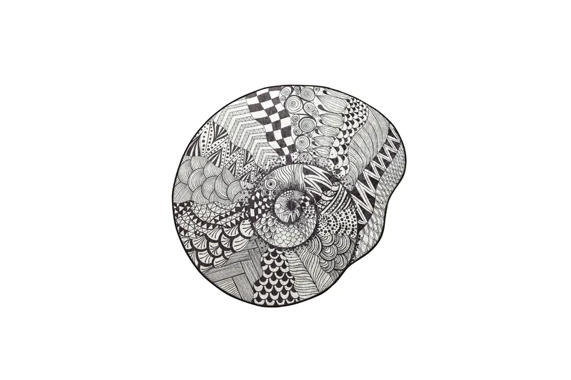 Parem Badrumsmatta 140 cm Rund - Svart/Vit - Textil & mattor - Matta - Badrumsmatta