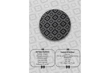 Pariti Badrumsmatta 80 cm Rund - Flerfärgad - Textil & mattor - Matta - Badrumsmatta