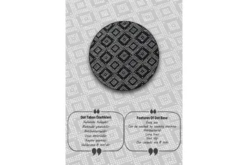 Pariti Badrumsmatta 80 cm Rund - Flerfärgad - Textil & mattor - Matta - Badrumsmatta