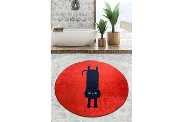 Parkesh Badrumsmatta 80 cm Rund - Flerfärgad - Textil & mattor - Matta - Badrumsmatta