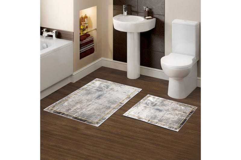 Badrumsmattset (2 delar) Brivan Mångfärgad - Multifärgad - Textil & mattor - Matta - Badrumsmatta