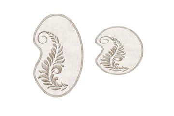 Badrumsmattset (2 delar) Elevate Grädde - Cremevit - Textil & mattor - Matta - Badrumsmatta