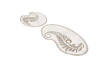 Badrumsmattset (2 delar) Elevate Grädde - Cremevit - Textil & mattor - Matta - Badrumsmatta