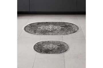 Badrumsmattset (2 delar) Winrel Grå - Ljusgrå - Textil & mattor - Matta - Badrumsmatta