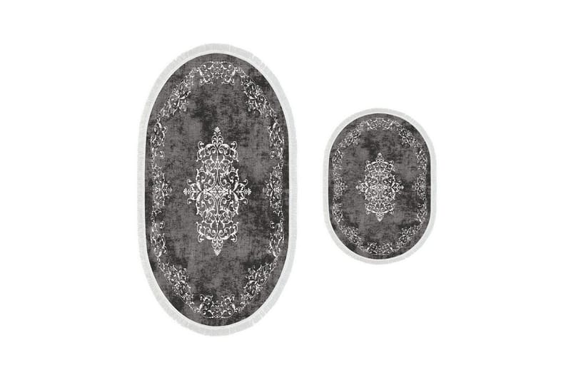 Badrumsmattset (2 delar) Winrel Grå, Ljusgrå