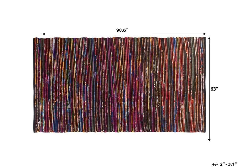 Bartin Matta Rund 160 cm - Flerfärgad - Textil & mattor - Matta