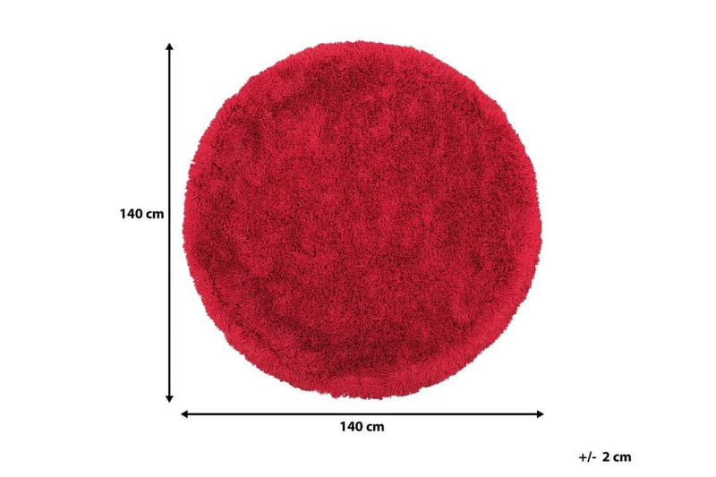 Bleakley Matta Rund 140 cm - Röd - Textil & mattor - Matta