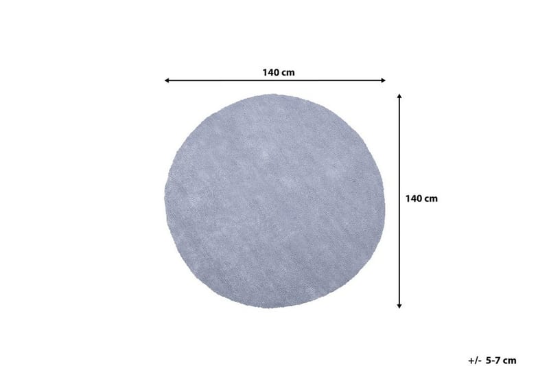 Demre Matta Rund 140 cm - Ljusgrå - Textil & mattor - Matta