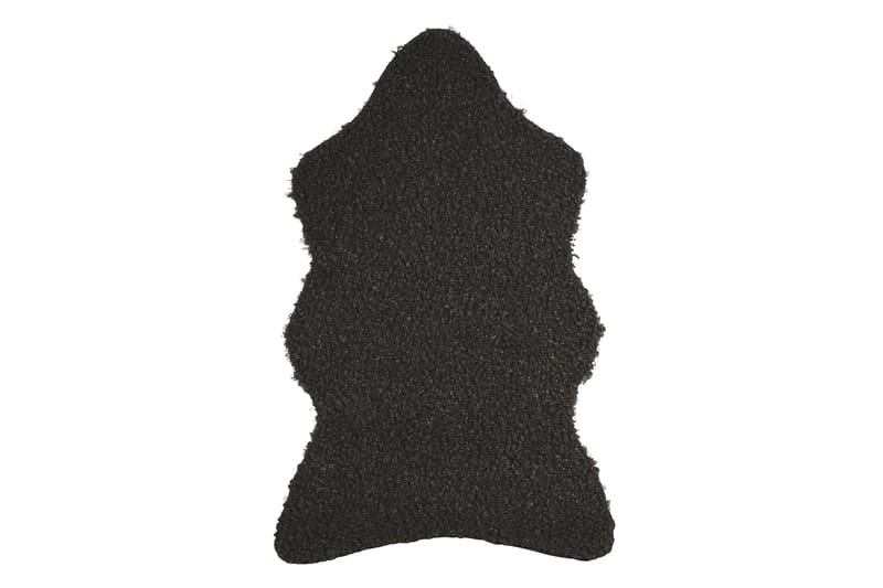 Mahto Fårskinn 60x110 cm Rektangulär, Svart