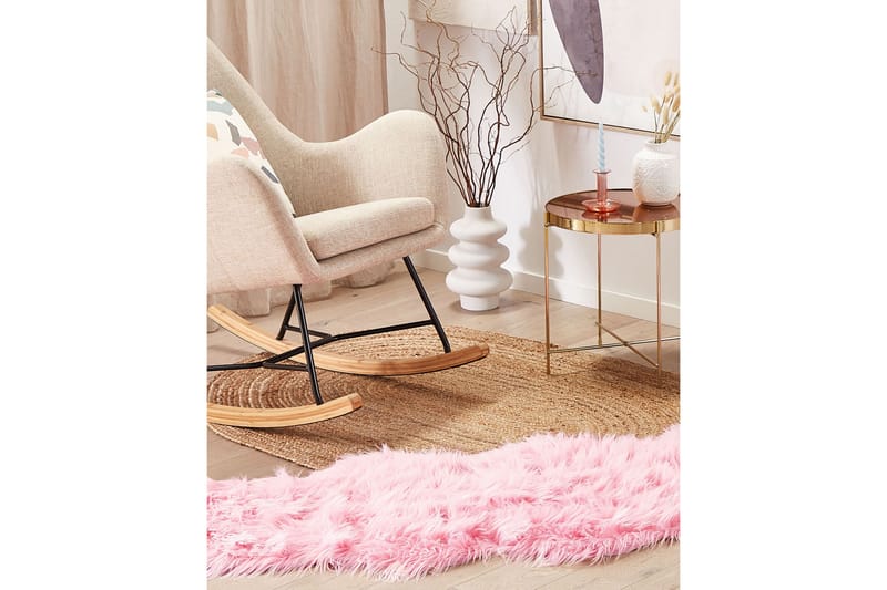 Fårskinn Mamungari 60x180 cm - Rosa - Textil & mattor - Matta - Fäll & skinnmatta - Fårskinn & lammskinn