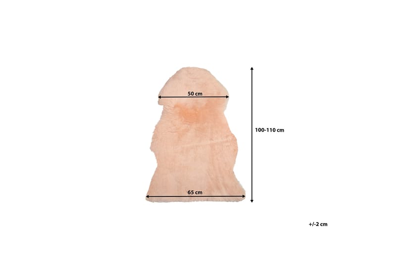Fårskinn Uluru 65|110 cm - Rosa - Fårskinn & lammskinn