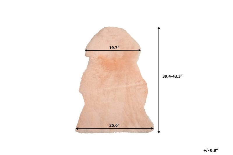 Fårskinn Uluru 65|110 cm - Rosa - Fårskinn & lammskinn