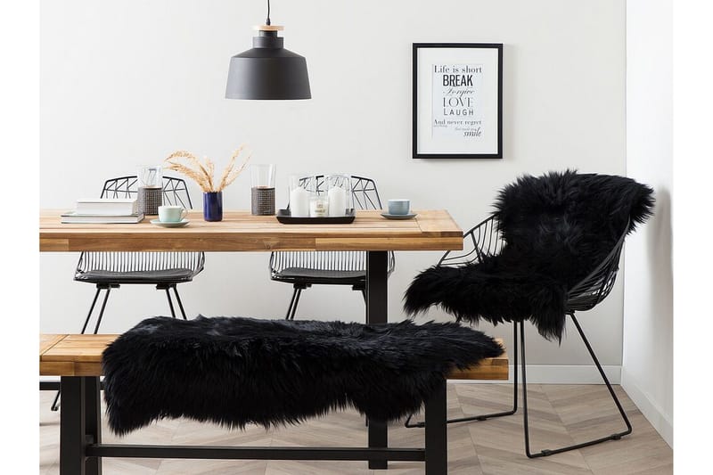 Uluru Fårskinn 55x90 cm - Svart - Textil & mattor - Matta - Fäll & skinnmatta - Fårskinn & lammskinn