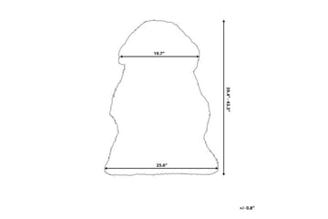 Uluru Fårskinn 55x90 cm - Svart - Textil & mattor - Matta - Fäll & skinnmatta - Fårskinn & lammskinn